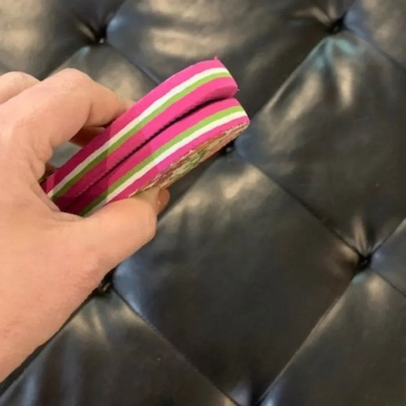 Vera Bradley Lilli Bell pink floral flip flops L - Picture 5 of 6